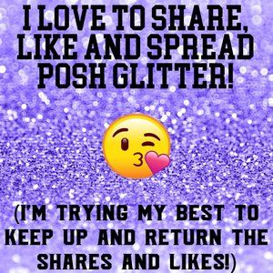 Shares, Likes & Purple Glitter! ;)